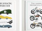 Affiches véhicules rétro