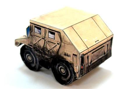 SD Humvee Papercraft