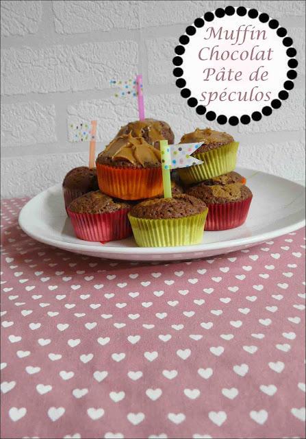 Food : Muffin chocolat / Pâte de spéculos
