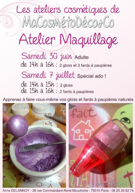 Ateliers Maquillage chez MaCosmétoDéco&Co; !