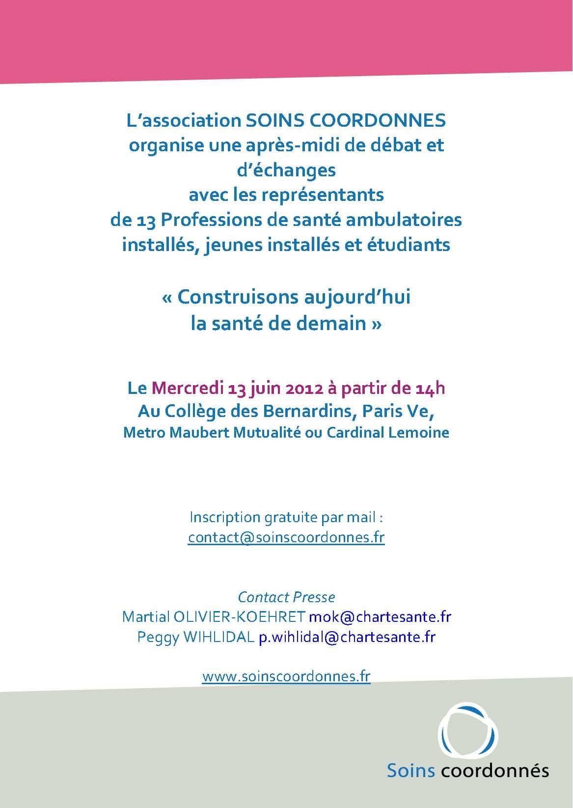 Construisons aujourd’hui la santé de demain – 13 juin 2012