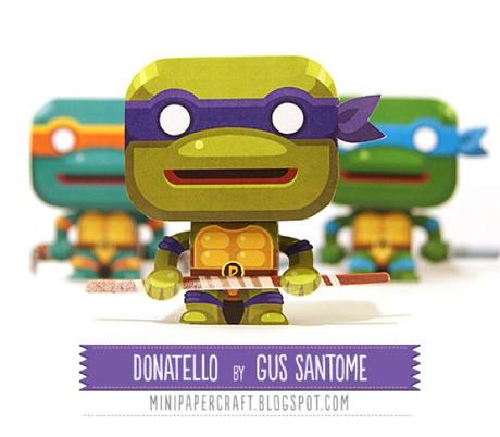 Blog_Paper_Toy_papertoy_Donatello_pic Mini Donatello de Gus Santome