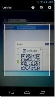 Se connecter avec un code QR Uniclau-Android-iOS-Chrome-Settings-Sample