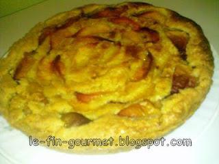 Tarte amandine aux pêches