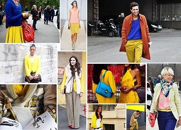 La couleur jaune, la tendance de cet été 2012