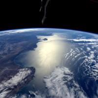 les cotes de l'Argentine vues de l'espace