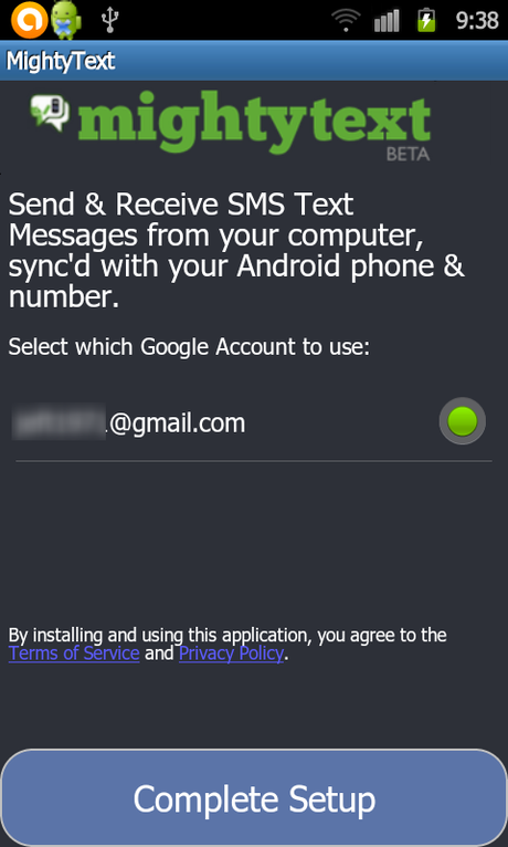 mightytext : Envoyez et recevez des SMS depuis votre navigateur Chrome [ Android ]