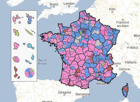 Google Maps legislatives Les résultats des législatives disponibles sur une carte interactive Google Maps