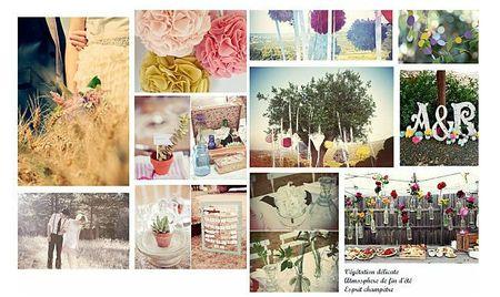 planche d'inspiration pour un mariage seasonpaper