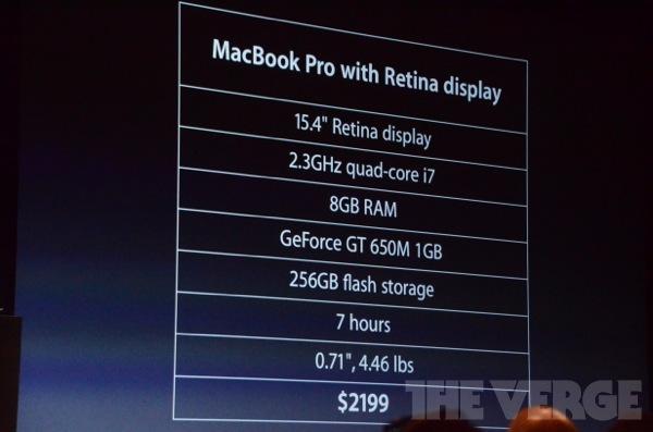 apple wwdc 2012  0774 Apple dévoile le Next Generation MacBook Pro avec écran Retina Display