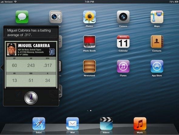 [Photos]Siri sur le Nouvel iPad avec l'iOS 6