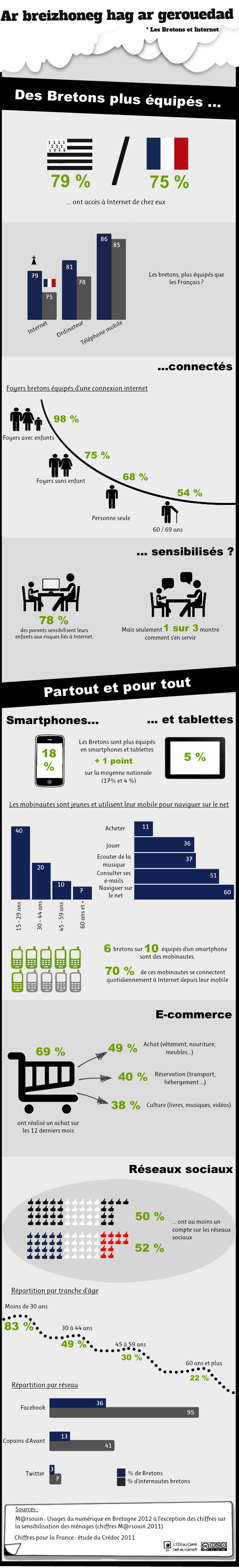 [Infographie] Les Bretons et Internet