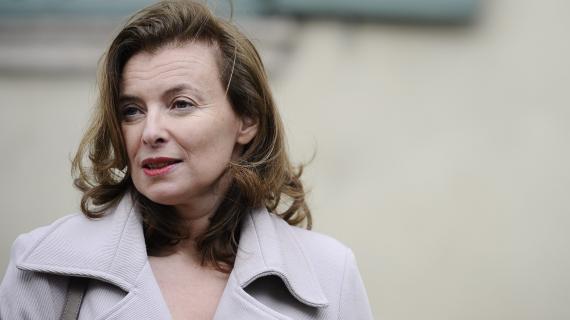 La compagne de François Hollande, Valérie Trierweiler, à Tulle (Corrèze), le 5 mai 2012.