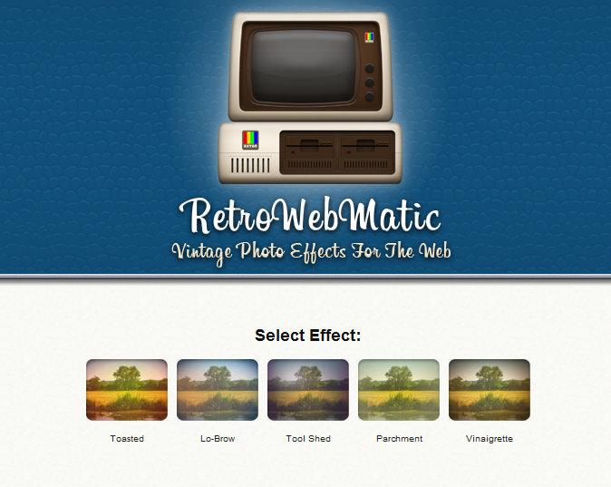 RetroWebMatic RetroWebMatic : un effet vintage à la Instagram pour les sites Web
