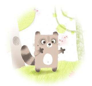 Petit raton laveur cherche son coeur