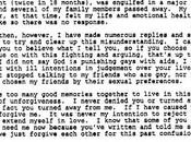 lettre Donna Summer adressée dans