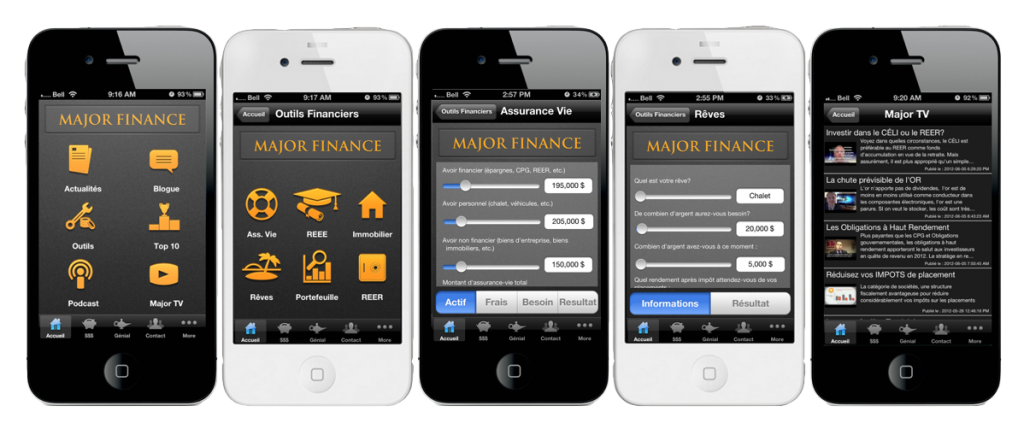 L’App Major Finance maintenant sur le App Store