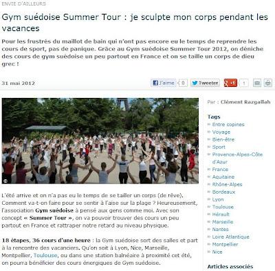 Gym suédoise Summer Tour : je sculpte mon corps pendant les vacances