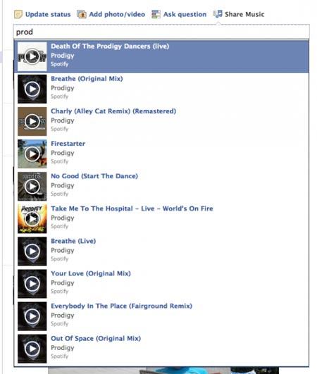 Facebook Share Music Facebook teste une nouvelle fonctionnalité de partage de musique