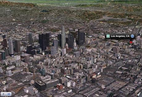 la Aperçu des cartes 3D d iOS 6