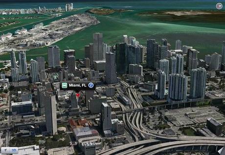 miami Aperçu des cartes 3D d iOS 6