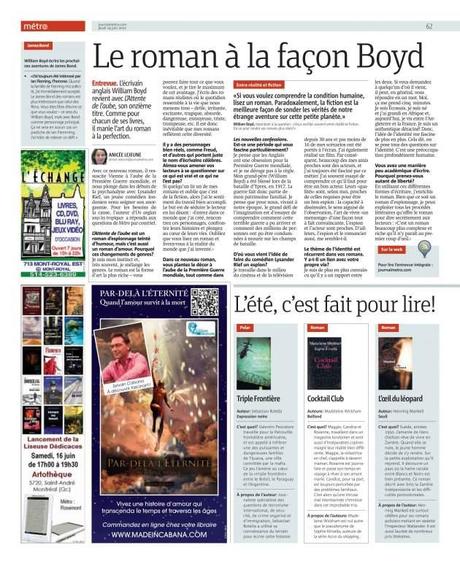 Nouvelle publicité des Éditions Dédicaces dans le Journal Métro