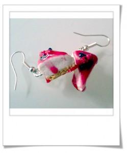 boucles d'oreilles cheese cake