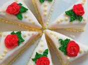 Petits fours "rose rouge"