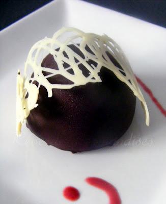 Bavarois Vanille Framboise Chocolat (version dômes)