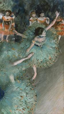 Bailarina verde Edgar Degas