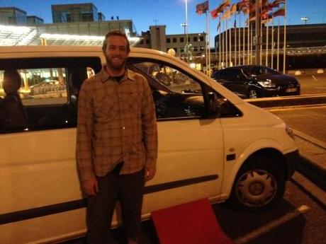 Jeff McCALLUM ce matin à l’aéroport de Bordeaux…