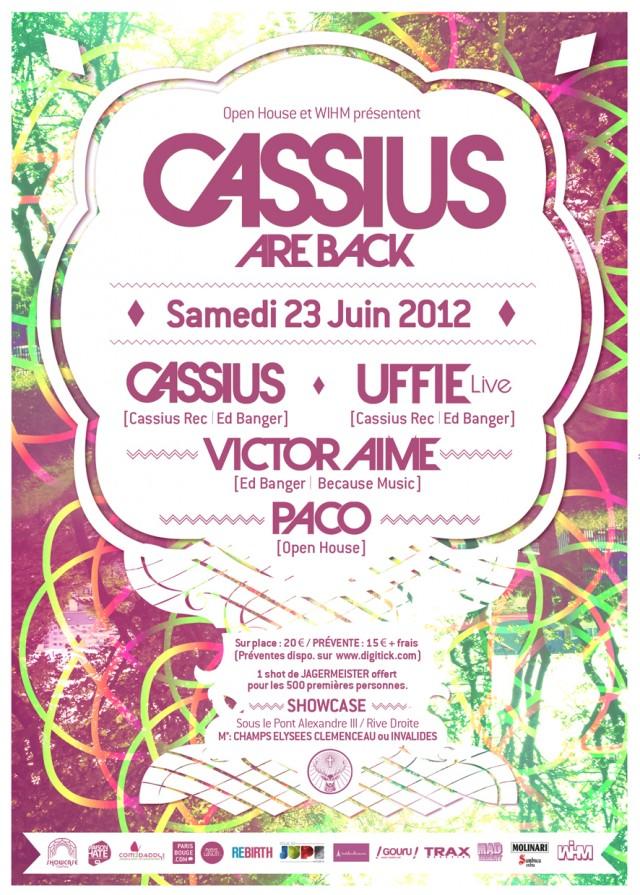23/06 – CASSIUS ARE BACK – CASSIUS + UFFIE (Live) @ Showcase – 3×2 places à gagner !