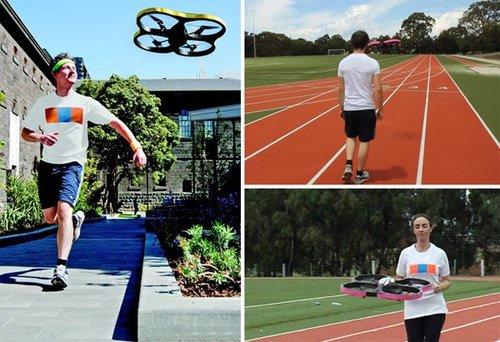joggobot ar drone jogging Joggobot, lhélicoptère AR Drone, partenaire de vos séances de running