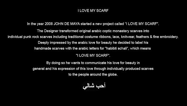 Les foulards de John De Maya : l'homme andalouse.