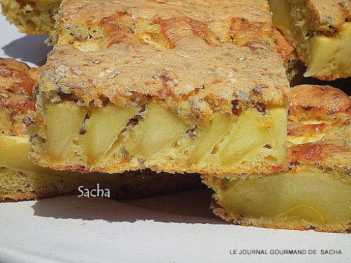 Gâteau  aux pommes et gingembre