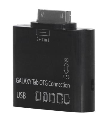 Kit de connexion USB avec lecteur de cartes mémoires 5 en 1 pour les Galaxy Tab
