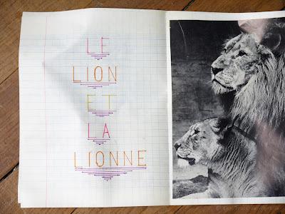 Le lion (exposé vintage)