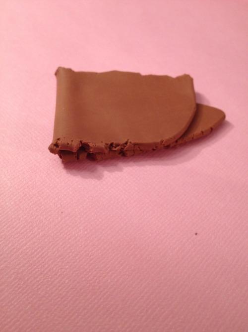 Bijoux fimo : Carrés de chocolat