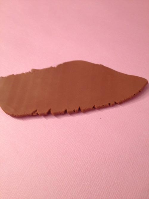 Bijoux fimo : Carrés de chocolat