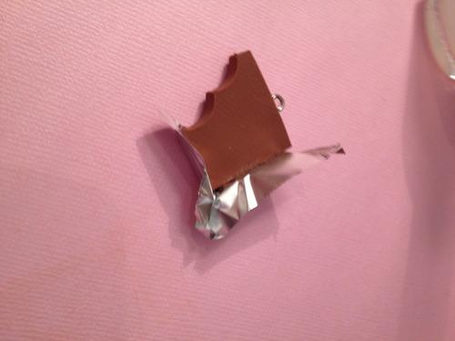 Bijoux fimo : Carrés de chocolat