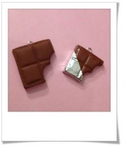 carres chocolat fimo