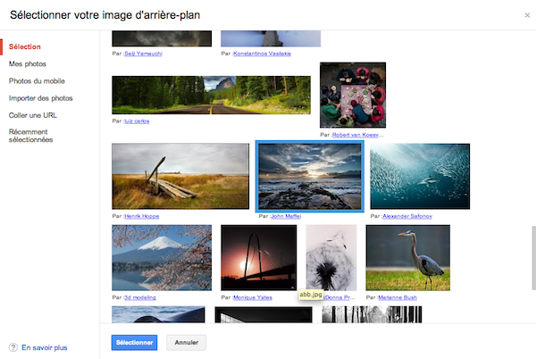gmail selection photo personnalise Gmail : personnalisez l’image de fond d’écran de votre compte avec vos photos