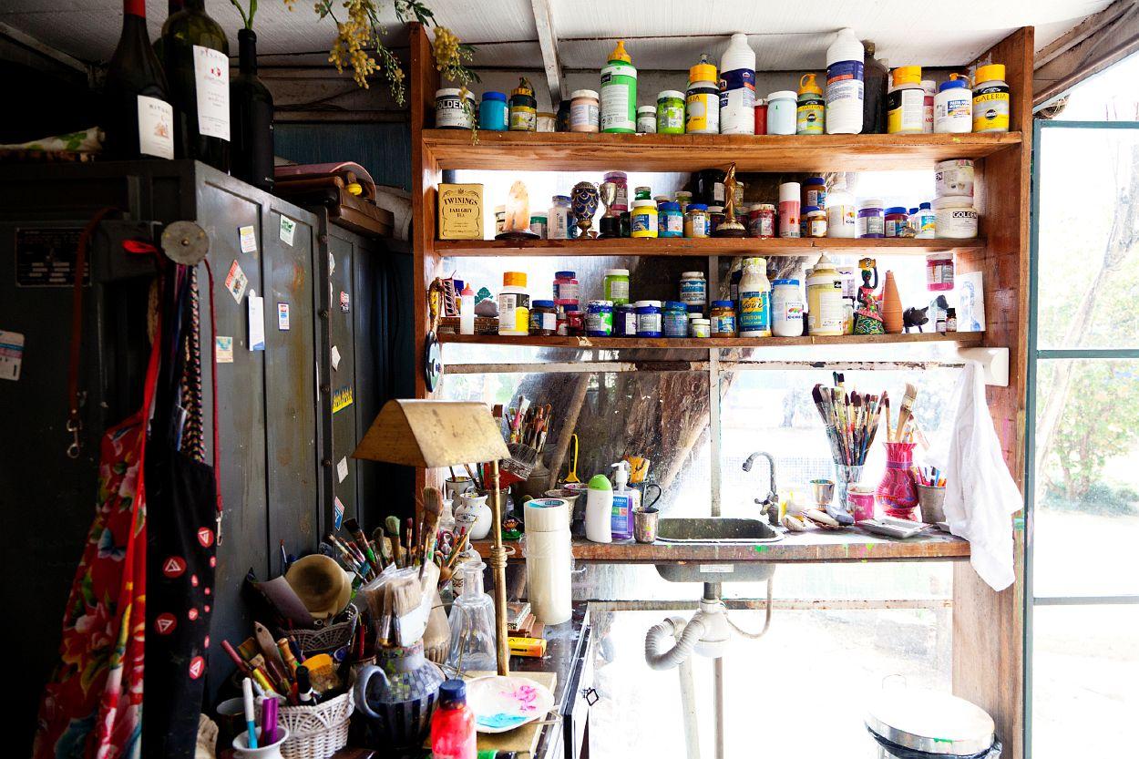 Visite privée: A brazilian colorful home