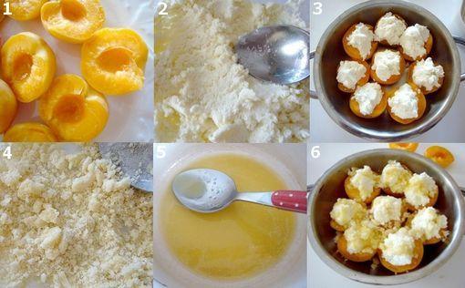 montage grain d'abricots a la ricotta