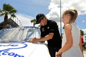 2012 Daytona Jeffrey Earnhardt Signs Autograph During SWAT Event