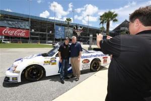 2012 Daytona Jeffrey Earnhardt Poses In Front Of Truck