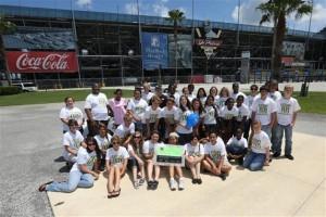 2012 Daytona SWAT Participants Pose With Jeffrey Earnhardt