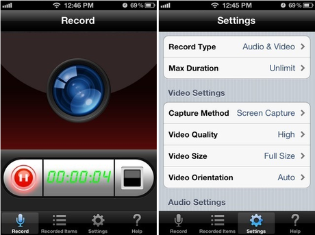 Faire des screencasts sur iPhone et iPad avec Display Recorder