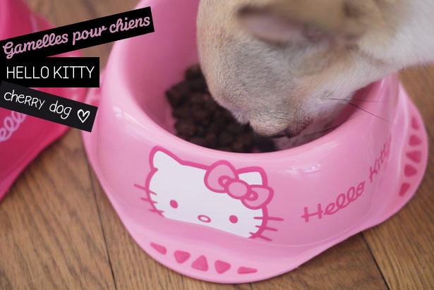 Accessoires Hello kitty pour chiens, culottes, gamelles, biscuits et ramasse-crottes !
