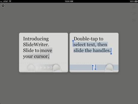 SlideWriter, une nouvelle façon d'écrire sur iPad grâce au curseur...